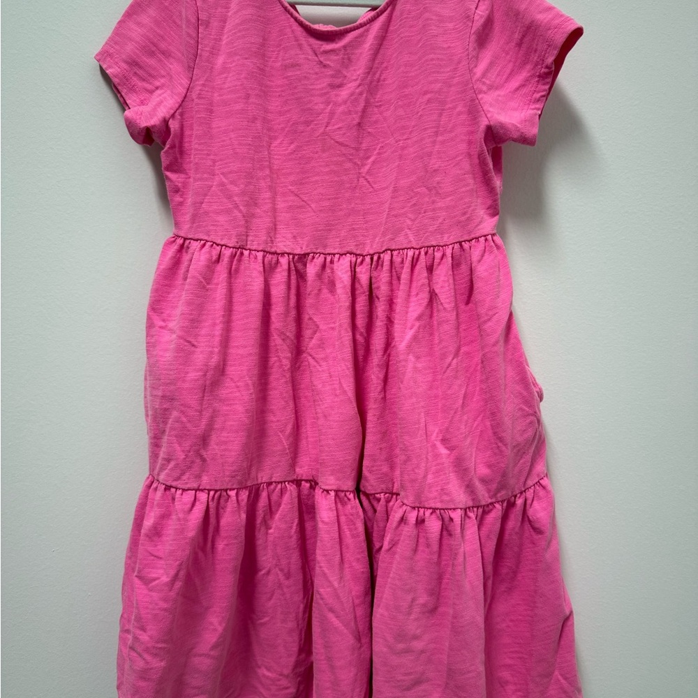 Cat & Jack Vibrant Pink Casual Dress Size Small